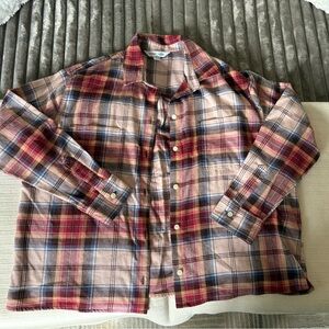 Old Navy Womens The Boyfriend Flannel Shirt